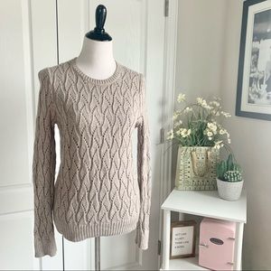 Loft Wool Blend Beige Sweater
